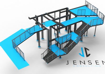 Staircases and Balustrade 3D Model