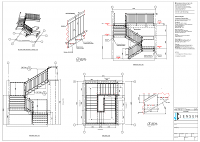 Steel Sample Drawing - Staircase 4